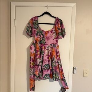 Crystal Sky Floral Pink Dress. Beautiful and playful